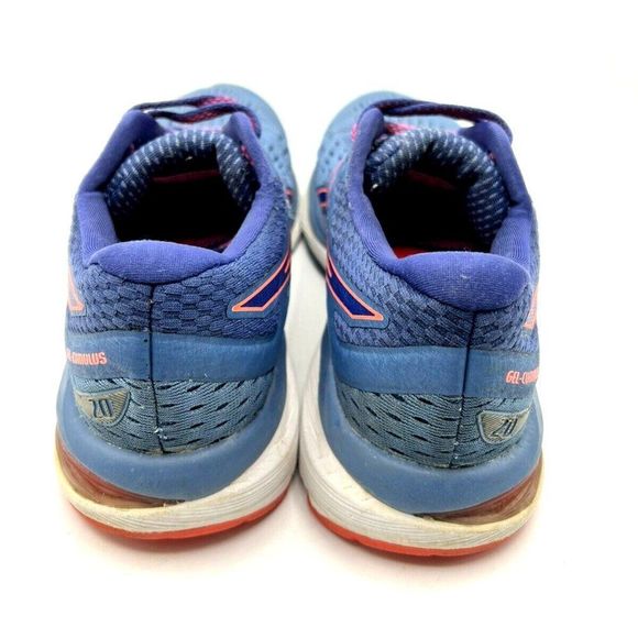 Asics Gel Cumulus 20 Blue Orange Running Shoes Lace Up Women's Size 6.5 B - Picture 9 of 11